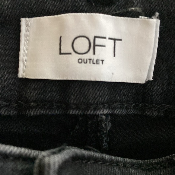 loft outlet Denim - Loft outlet skinny jeans off black color size 0